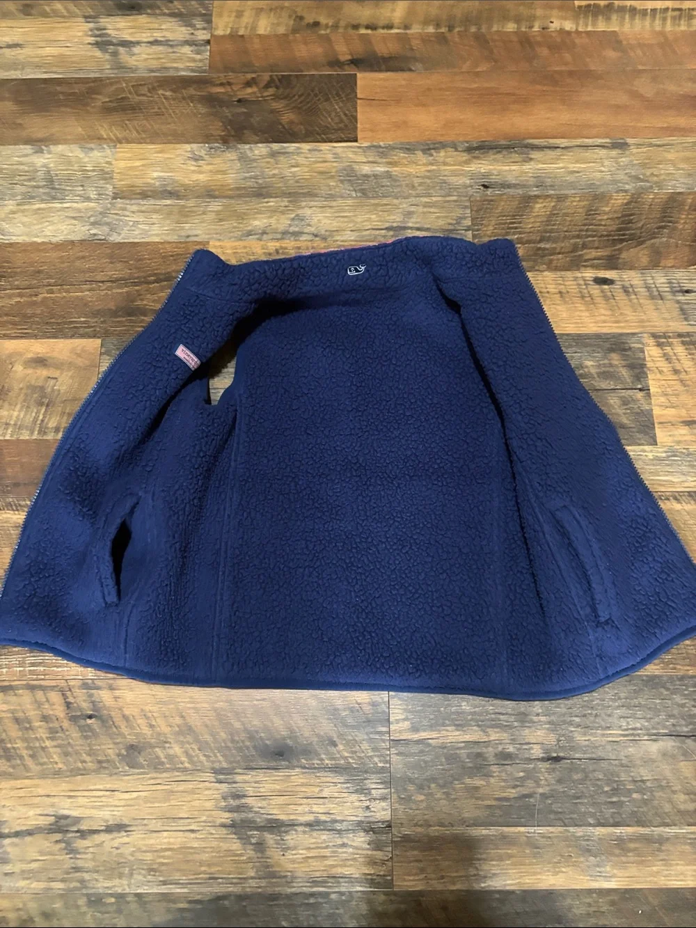 Vineyard Vines Girls Moonshine Reversible Sherpa Shep Vest